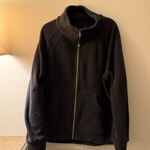 Lululemon Scuba Full Zip size L/XL black full length * fleece